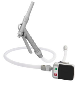 Buse manuelle 3.2GPM Pompe de transfert de carburant alimentée par batterie Construction en plastique robuste adaptable rapide - Product Image 3