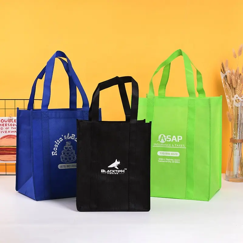 2024 कस्टम प्रिंटिंग सस्ता गैर बुना बैग शॉपिंग बैग प्रमोशन बैग