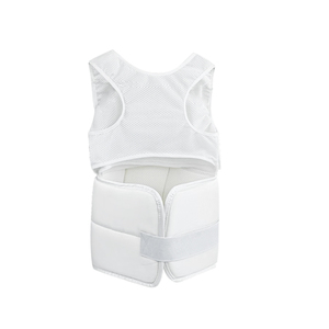 आरामदायक सुरक्षा के लिए एर्गोनोमिक डिजाइन और उच्च घनत्व फोम के साथ महिला कराटे छाती गार्ड - Product Image 1