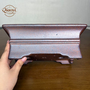 Petit pot à bonsaï en céramique rectangulaire <span class=keywords><strong>de</strong></span> style minimaliste, terre cuite non émaillée, plantes <span class=keywords><strong>de</strong></span> jardinage, classique contemporain, Yixing, maison - Product Image 3