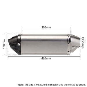 Silencieux d'échappement de moto de 51 mm, silencieux d'échappement <span class=keywords><strong>DB</strong></span> <span class=keywords><strong>Killer</strong></span> adapté à NMAX155 FZ1N Z900 S1000RR CBR500R - Product Image 2