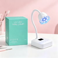 Lampe à ongles UV LED mini professionnelle - Séchoir à ongles portable pour un durcissement rapide - Lampe UV LED rechargeable par USB pour les ongles