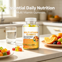 Bonbons gommeux multivitaminés Dayne Health Food, vitamines C, D, E, B6, Zn - Améliore l'immunité pour les personnes d'âge moyen et les personnes âgées, saveur fruitée, 60 unités