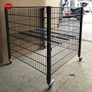 <span class=keywords><strong>Cage</strong></span> d'entrepôt pliable en métal léger, conteneur de stockage à billes - Product Image 3