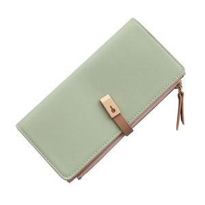 Monedero Compacto Ultrafino de Alta Gama para Mujer 2025, con Diseño de Hojas, Múltiples Ranuras para Tarjetas y Licencia, Corto, de Poliéster - Product Image 1