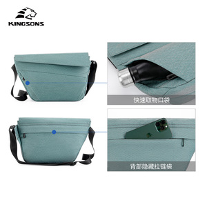 Kingsons Women's Messenger Bag Green Water Resistant Casual Crossbody Bag Everyday Use - Product Image 4