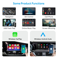 Kit de rétrofit de décodeur vidéo sans fil CarPlay et Android Auto pour Alfa Romeo 6,5'' 8'' Giulia Stelio 2017-2020