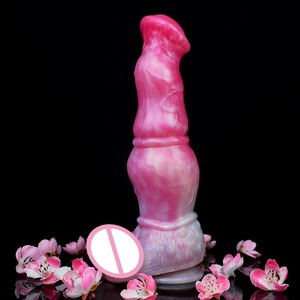 NNSX Flexible Horse <b>Dildo</b> Animal Knot Cock Anal Toy for Vagina Clit Anal Butt Massage Toy Sex Stimulating Horse Penis Silicone - Product Image 3