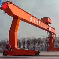Dafang Marca Trabajo Deber A5 3 Ton 5 Ton 10 Ton 20 Ton 30 Ton 40 Ton 50 Ton L Pierna Grúa de pórtico Viga única