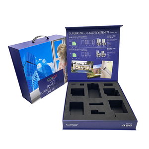 Recyclable Custom Logo Eva Foam Rigid Cardboard Magnetic <b>Gift</b> Packaging <b>Box</b> With Handle - Product Image 3