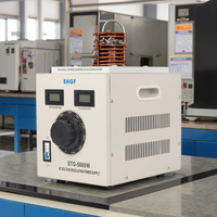 Nouveau type de variateur de tension automatique monophasé AC STG 5000 Watt, transformateur pour utilisation en laboratoire