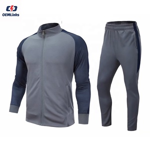 2024成人足球球衣套装足球男子跑步夹克运动训练足球运动服制服套装 - Product Image 1