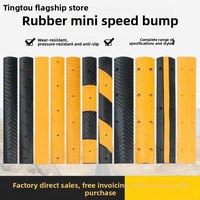 Ralentisseur en caoutchouc durable, anti-dérapant, bloquant l'eau, pour la sécurité routière, rampe épaisse pour parking, séparateur de voie micro-routière pour véhicules