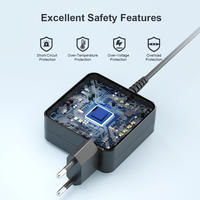 Cargador de 65W para Portátil, 20V 3.25A, Punta de CC de 4.0*1.7mm, Enchufe Estadounidense, Adaptador de Corriente de Repuesto para Portátiles Lenovo Serie IdeaPad