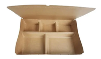 Récipients de restauration rapide Boîte en papier kraft imprimée personnalisée pour déjeuner de restauration rapide