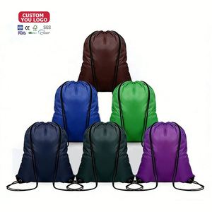Custom Logo Patten <b>Drawstring</b> <b>Backpack</b> Bulk for Women Portable String Bag DIY Draw String <b>Backpack</b> for Gym Sports - Product Image 2