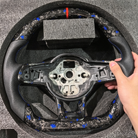 Volant en fibre de carbone forgé pour Volkswagen R Line, compatible avec Golf 5 6 7 R MK5 MK6 MK7 MK7.5 MK8 MK8.5 Gti Polo Passat CC Jetta