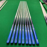 Nouvelle queue de billard de piscine en acier d'érable à tige traversante noir huit boules petite tête 16 couleurs 13mm arbre en Fiber de carbone