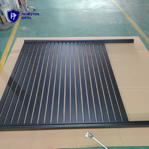 Recinzioni a Doghe Semi-Privacy in Alluminio Premium Nero Moderno e Elegante Princeton <span class=keywords><strong>per</strong></span> Sicurezza Perimetrale o Confini di Proprietà - Product Image 2