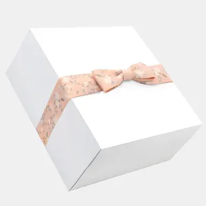 Gordon Ribbons Printing Ribbon Packing Bows Box Decoration White Luxury Ribbon Gift Packing Bow