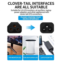 Câble d'alimentation pour ordinateur portable, prise EU vers C5, norme européenne, 2 broches vers connecteur trèfle pour ordinateur portable