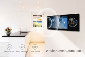 DUOMEI Panneau de contrôle pour maison intelligente en aluminium de 6/10 pouces <span class=keywords><strong>Tuya</strong></span> Central Music Play Relais 2 gangs Haut-parleurs 2 voies Alexa Multi-Functional - Product Image 4