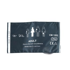 Manguito NIBP reutilizable para adultos, 25-35cm, tubo único, Material de nailon, manguito <span class=keywords><strong>BP</strong></span> para monitores de pacientes, accesorios, suministro de fábrica Caremed - Product Image 4