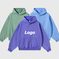 Sweat à capuche unisexe en molleton polycoton 365g, coupe oversize et carrée, anti-rétrécissement, uni, vierge, pour homme, hiver, personnalisable OEM