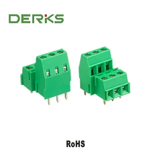 Derks YB362-381 com bloco terminal de PCB de passo de 3.81mm, conector de pino de plugue elétrico, bloco de terminais smd para PCB fio a placa