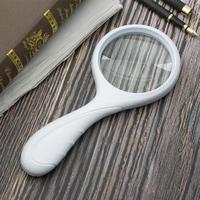 ABS Rubber High Definition Magnifiers Glass Eye Loupe Handheld Jewelry Magnifier for Newspaper Book Reading Supplies