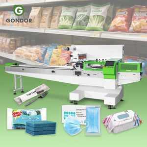 Wet Tissue Multi-function Scented Mini Package Flow Pack Cleaning Sponge Packing Packaging Machine for Soap - Product Image 1