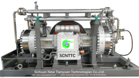 Compresor de Gas Hidrógeno H2 de Energía Verde con Capacidad de Flujo de 1000 Nm3/hora a Presión de Entrada de 3.5 MPa