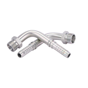ข้อต่อไฮดรอลิกแบบ H-Type ยี่ห้อ Haiqiwei รุ่น 10492 ผลิตจากเหล็กกล้าคาร์บอน ขนาดเมตริก เกลียวภายนอก 90 องศา - Product Image 1