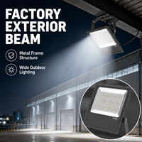 Projecteur LED extérieur haute luminosité 180LM/W 30W/50W/80W/100W/150W/200W IP66 pour stade, parking, projecteur à cellule photoélectrique