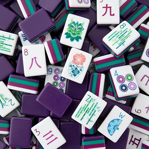 ชุดไพ่นกกระจอกอเมริกันสีน้ำเงินเข้มคุณภาพสูงแบบกำหนดเอง 4 ชั้น ผลิตจากอะคริลิกหรูหรา สำหรับงานศิลปะและเกมราตรีสมัยใหม่ - Product Image 1