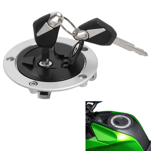Kit de clés de contact, de serrure de réservoir et de bouchon de carburant TCMT compatible avec <span class=keywords><strong>Kawasaki</strong></span> Z125 Pro 2017-2023, pièces de rechange pour moto XF-28113 - Product Image 1
