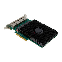 Kartu Jaringan LAN Server Internal PCIe 4.0 AQC113 Empat Port NAS 10Gbps Tersedia