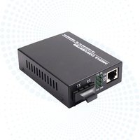 10/100Mbps 单模光纤媒体转换器 20km 双工 SC 转 1 RJ45 以太网转换器 DC5V 适用于电信 Inficomo RD-GS2401-LX