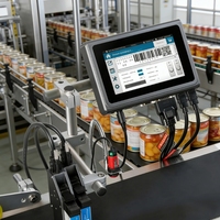 Impresora de Inyección de Tinta Térmica TIJ de Alta Eficiencia DOCOD T200E, Máquina de Codificación de Códigos de Barras para Impresión de Fechas de Caducidad en Envases de Plástico