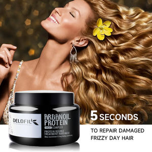 Delofil Argan Oil Colágeno Reparação Smoothing danos Cabelo Tratamento Máscara para todo o tipo de cabelo - Product Image 6