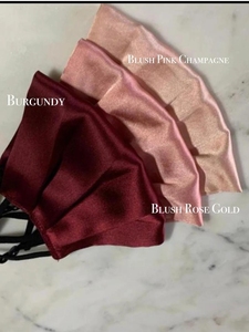 Mặt Nạ Hai Lớp Mềm Satin Silk Mặt Nạ Có Thể Giặt Có Thể Tái Sử Dụng Mặt Nạ Tiệc Cưới Có Thể Điều Chỉnh - Product Image 2