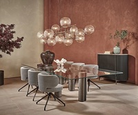 Luminaire suspendu moderne en verre globe pour projet de villa Australie Nouvelle-Zélande