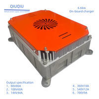 Chargeur embarqué haute puissance 72V90A 96V64A 144V44A étanche IP67 pour chariot élévateur et bus