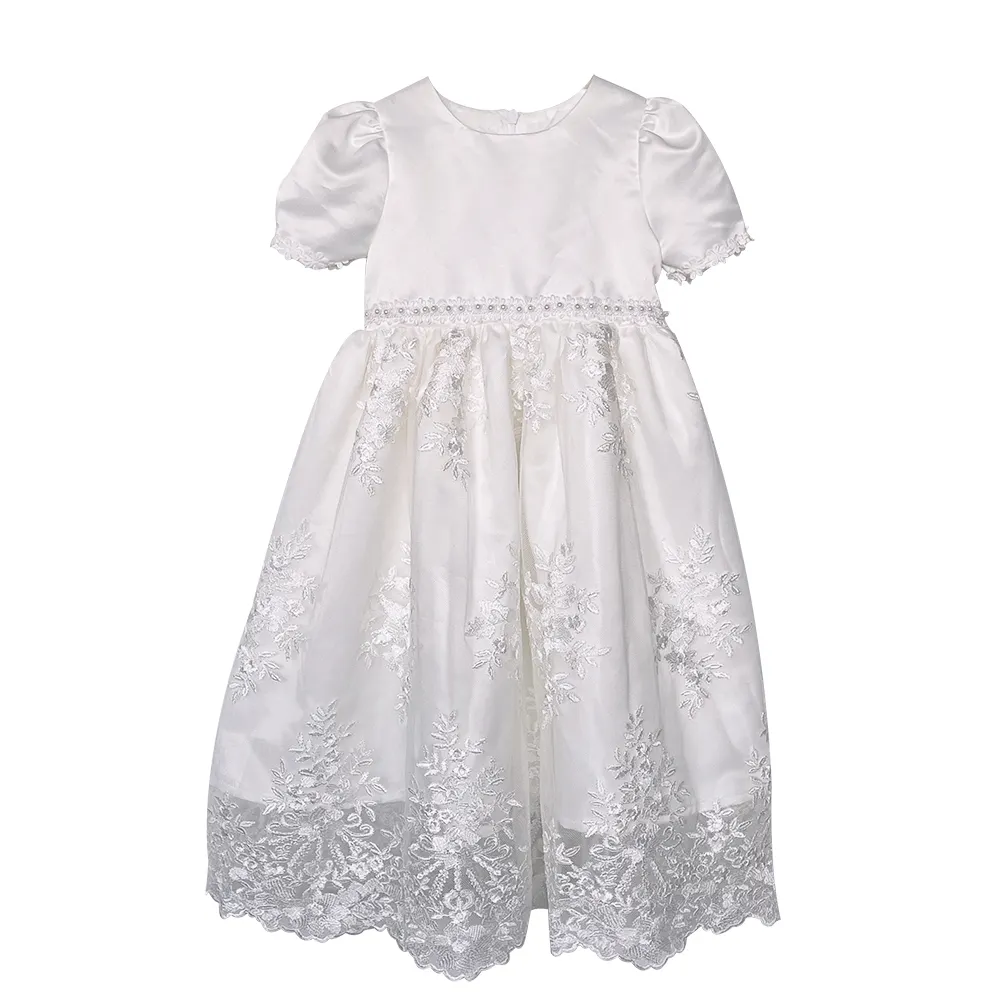 0-24M Newborn High Quality princess lace chrisom baby girls party dress