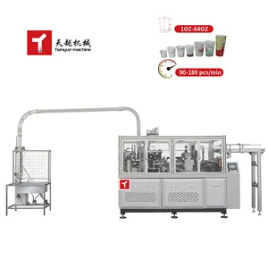 TIANYUE automatic high speed cake paper cup folding making machine with handle