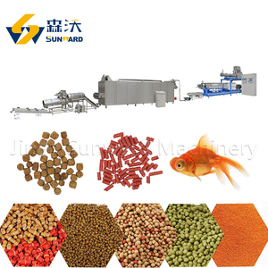 Pescado flotante Aquafeed máquina extrusora fabricante precio Tilapia alimentación línea de procesamiento equipo de planta - Product Image 1