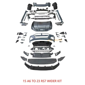 ชุดแต่งรอบคันสไตล์ RS7 ปี 2023+ พร้อมกันชนหน้า-หลังและไฟหน้า สำหรับ <span class=keywords><strong>Audi</strong></span> A6 C7 <span class=keywords><strong>S6</strong></span> 4G ปี 2015 2016 2017 <span class=keywords><strong>2018</strong></span> (แปลงรุ่นเก่าเป็นรุ่นใหม่) - Product Image 4
