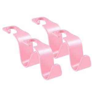 4 pièces – Porte-sacs élégant pour siège arrière de voiture, pour sacs à main, vêtements, manteaux, sacs d'épicerie, multicolore - Product Image 2