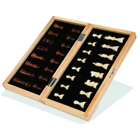 Usine magnétique en bois pliant plateau de jeu d'échecs adulte enfants accessoires de jeu aimant échecs