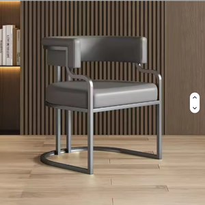 Silla de Comedor de Lujo, Silla de Sofá Mahjong para Oficina de Ventas de Hotel, Salón de Belleza, Silla de Maquillaje para Clientes de Salón de Uñas - Product Image 4